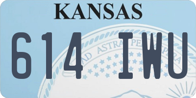 KS license plate 614IWU