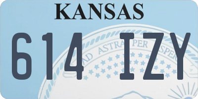 KS license plate 614IZY