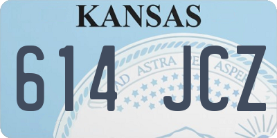 KS license plate 614JCZ