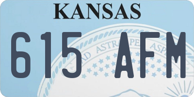 KS license plate 615AFM