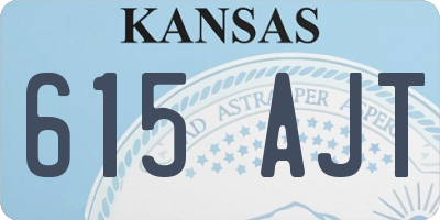 KS license plate 615AJT