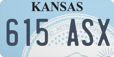 KS license plate 615ASX