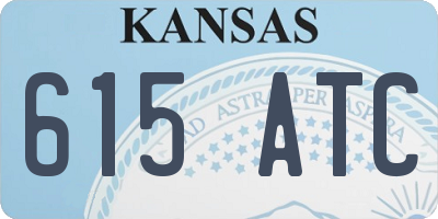 KS license plate 615ATC
