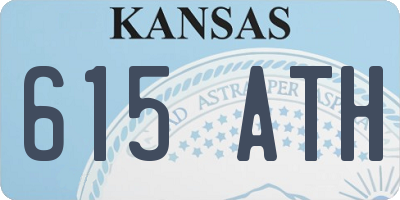 KS license plate 615ATH