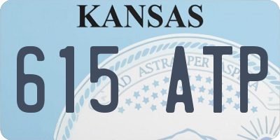 KS license plate 615ATP