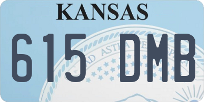KS license plate 615DMB