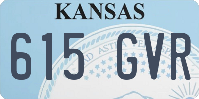 KS license plate 615GVR