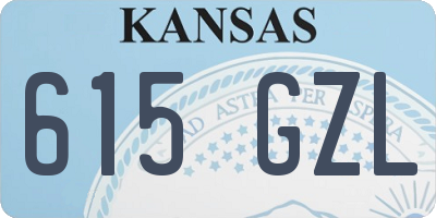 KS license plate 615GZL