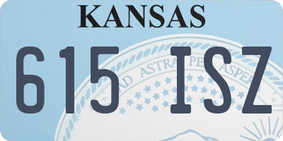 KS license plate 615ISZ