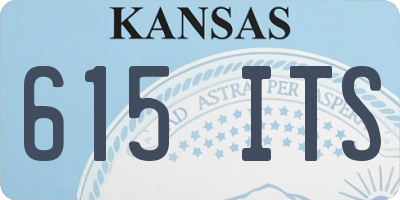 KS license plate 615ITS