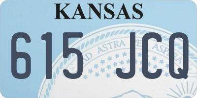 KS license plate 615JCQ