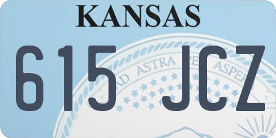 KS license plate 615JCZ
