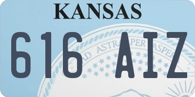 KS license plate 616AIZ