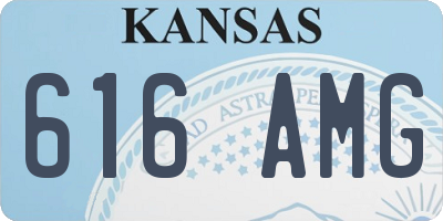 KS license plate 616AMG