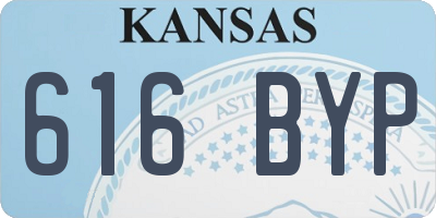 KS license plate 616BYP