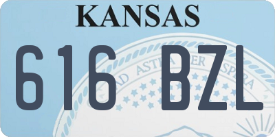 KS license plate 616BZL