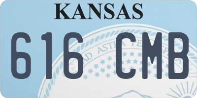 KS license plate 616CMB