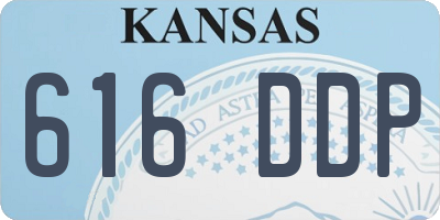 KS license plate 616DDP