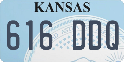 KS license plate 616DDQ