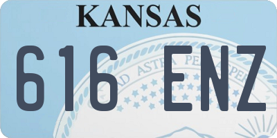 KS license plate 616ENZ