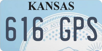 KS license plate 616GPS