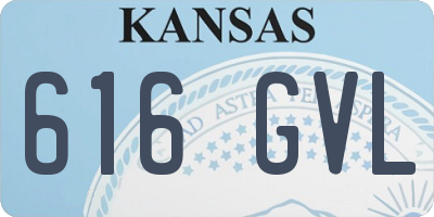 KS license plate 616GVL