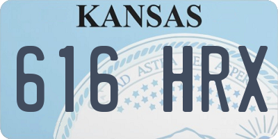 KS license plate 616HRX