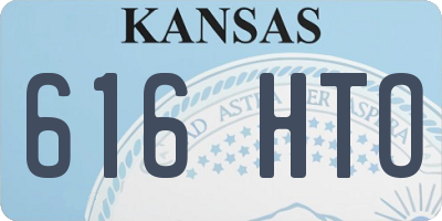 KS license plate 616HTO