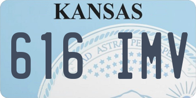 KS license plate 616IMV