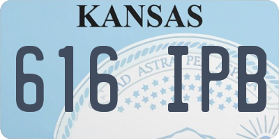KS license plate 616IPB