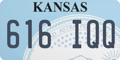 KS license plate 616IQQ
