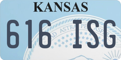 KS license plate 616ISG