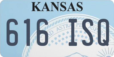 KS license plate 616ISQ