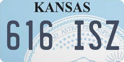 KS license plate 616ISZ