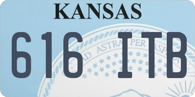 KS license plate 616ITB