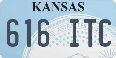 KS license plate 616ITC