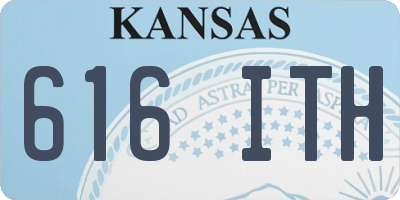 KS license plate 616ITH