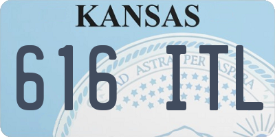 KS license plate 616ITL