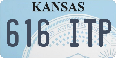 KS license plate 616ITP