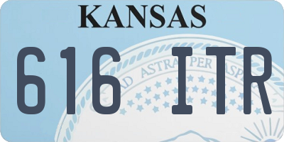 KS license plate 616ITR