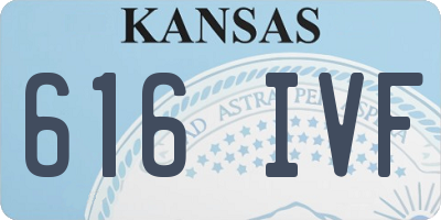 KS license plate 616IVF
