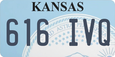 KS license plate 616IVQ