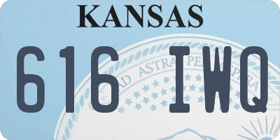 KS license plate 616IWQ