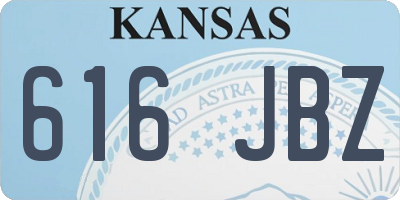 KS license plate 616JBZ