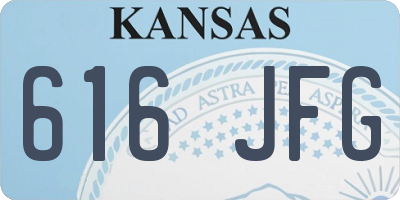 KS license plate 616JFG