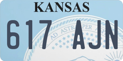KS license plate 617AJN