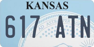 KS license plate 617ATN