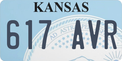 KS license plate 617AVR