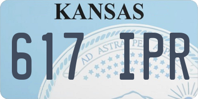 KS license plate 617IPR