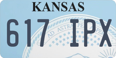 KS license plate 617IPX